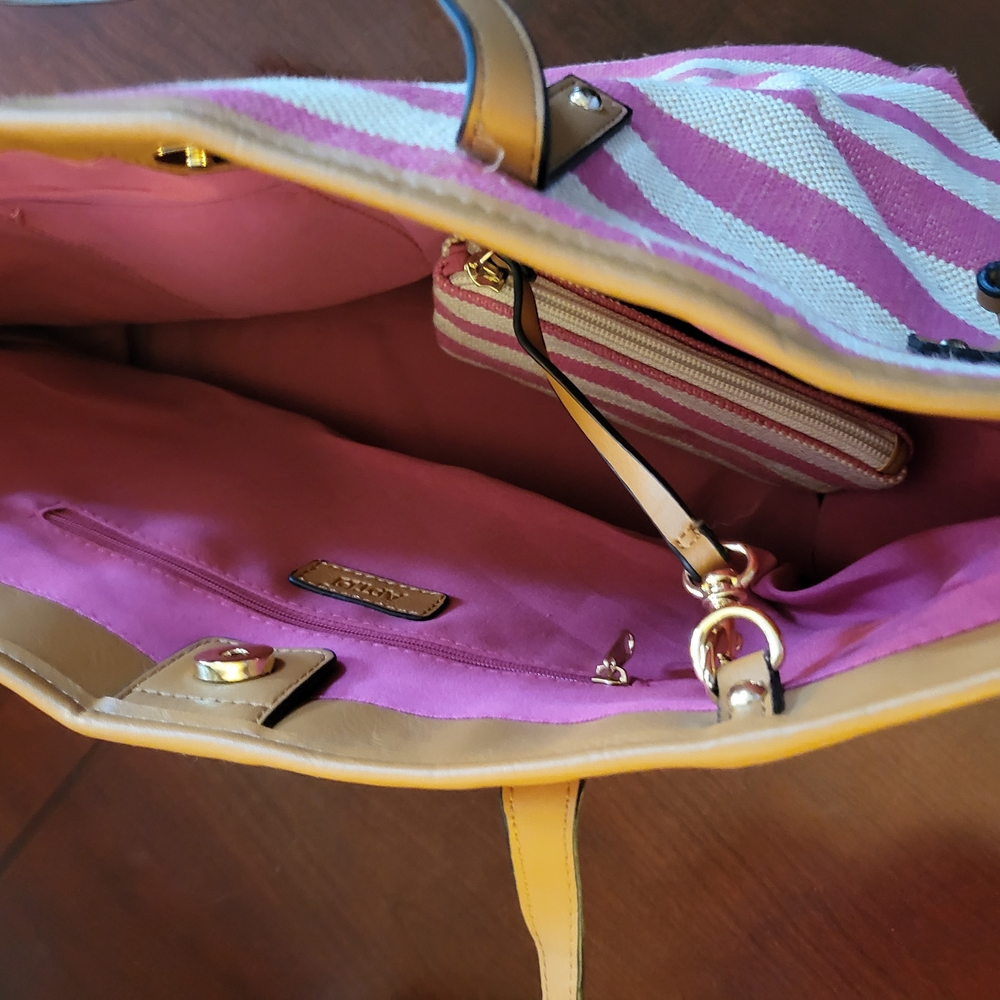 Apt. 9 Pink and Tan Tote Bags Set - Picture 4 of 7